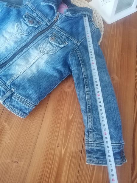 Zateplená riflová bunda h&m 110-116, h&m,116