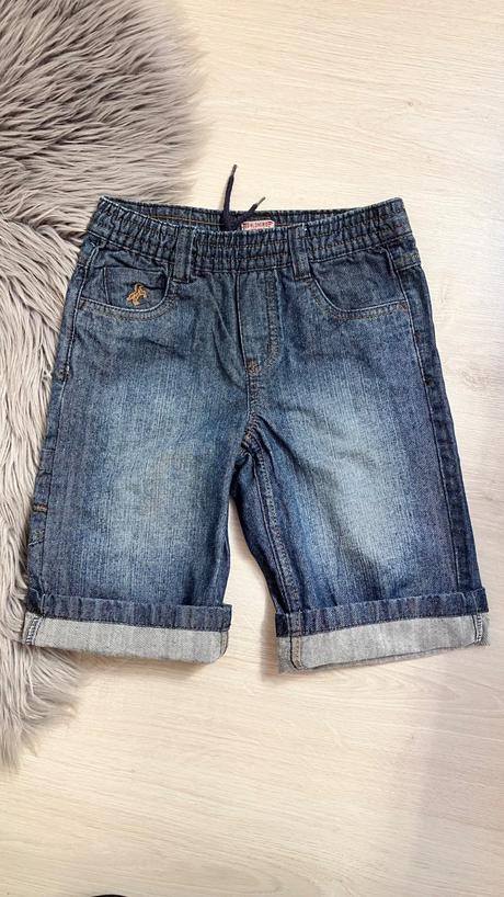 Chlapčenské rifľové kraťasy na gumu palomino (128), palomino,128