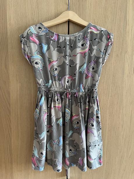 Šaty s krátkym rukávom a vreckami, h&m,110