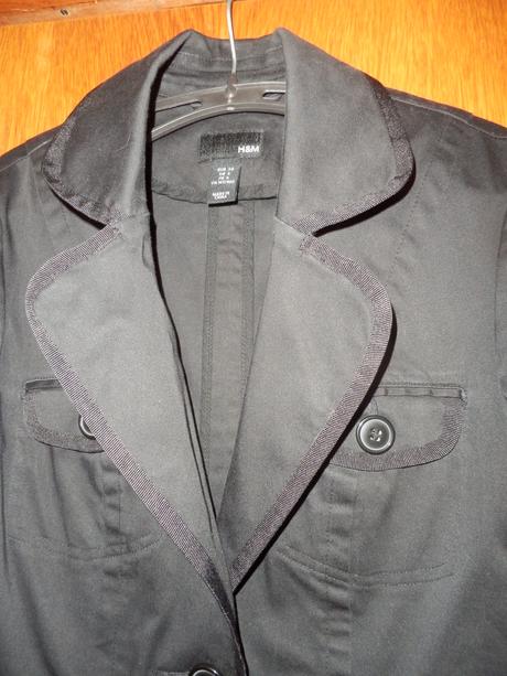Elegantné čierne sačko, h&m,34