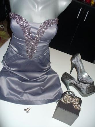 Saténové šaty s topánkami vel.38, 38