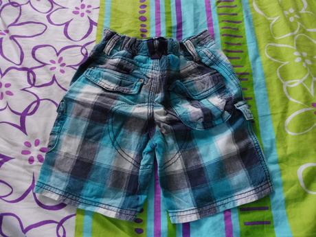Tyrkysové kockované kraťasky next 86, next,86