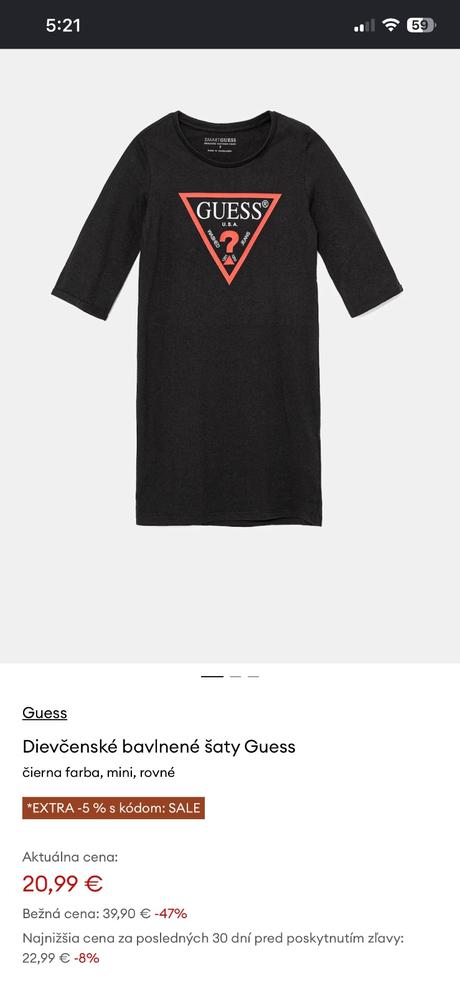 Guess šaty, guess,xs