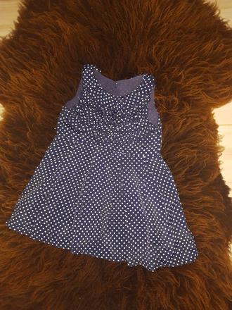 Detské bodkované šaty, 86