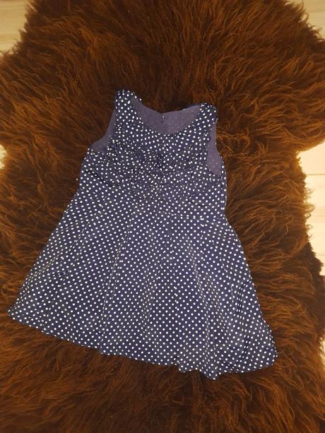 Detské bodkované šaty, 86