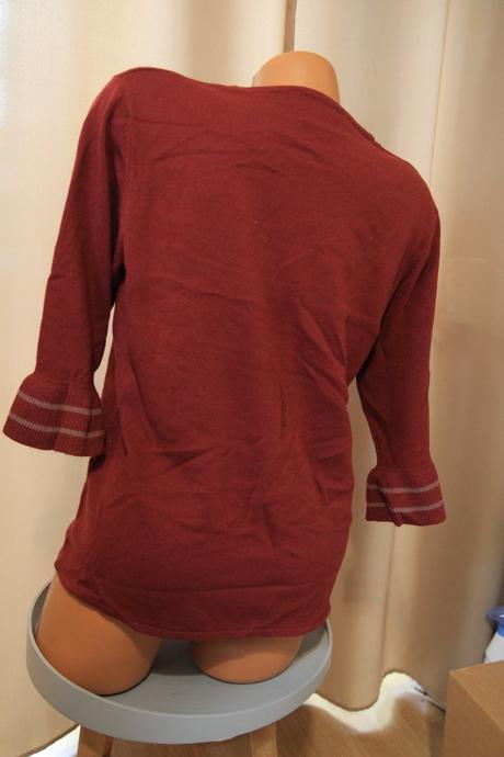 Bordový sveter, xl, xl