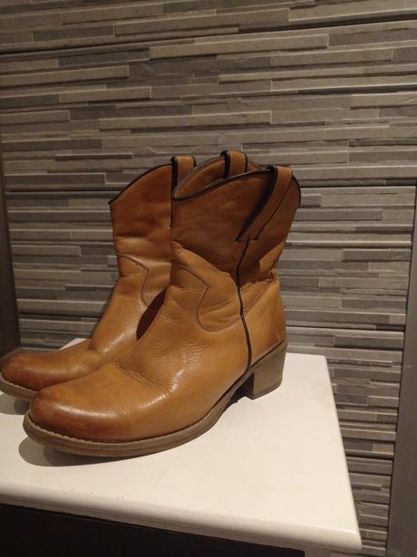 Kožené čižmy, zateplené, 40