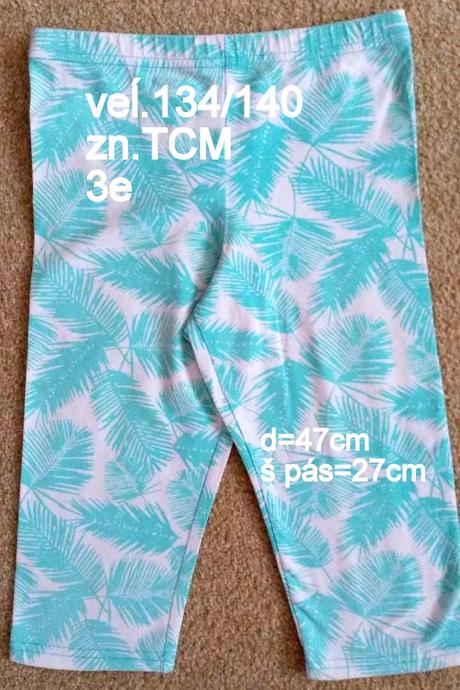 Cyklolegíny dievčenské veľ.134/140, tcm,134