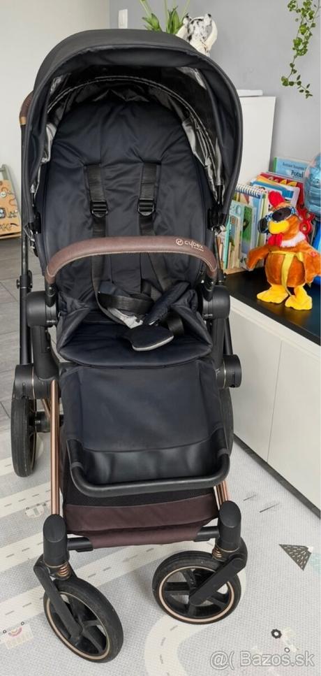 Cybex priam rose gold podvozok + vanička + š.časť, cybex,cybex priam so sedadlom lux seat