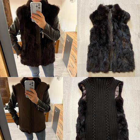 House of gilet rabbit luxusna kozusinova vesta, l