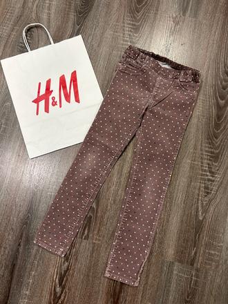 H&m dievcenske manchestrove nohavice na 8-9 rokov, h&m,134