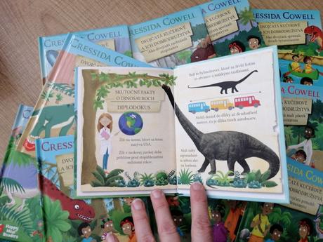 Mini knižky o dinosauroch, 12 ks, 