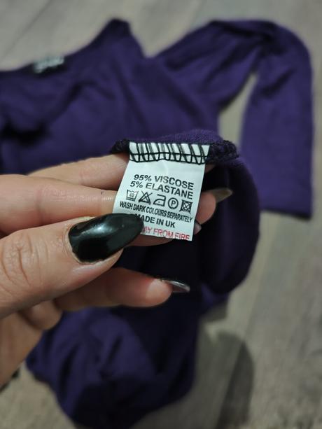 Fialová tunika -mini šaty s/m, s