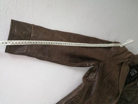 Pravá kožená bunda/sako č. 42, l