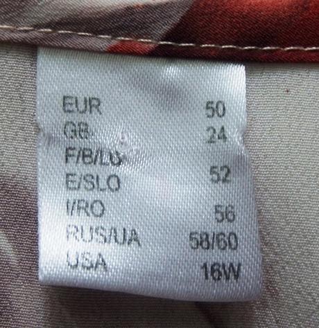 Letná blúzka oranžovo hnedá, v. 2xl, xxl