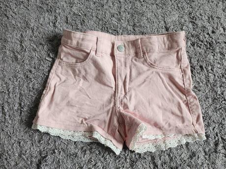 Ružové kratasy, h&m,128