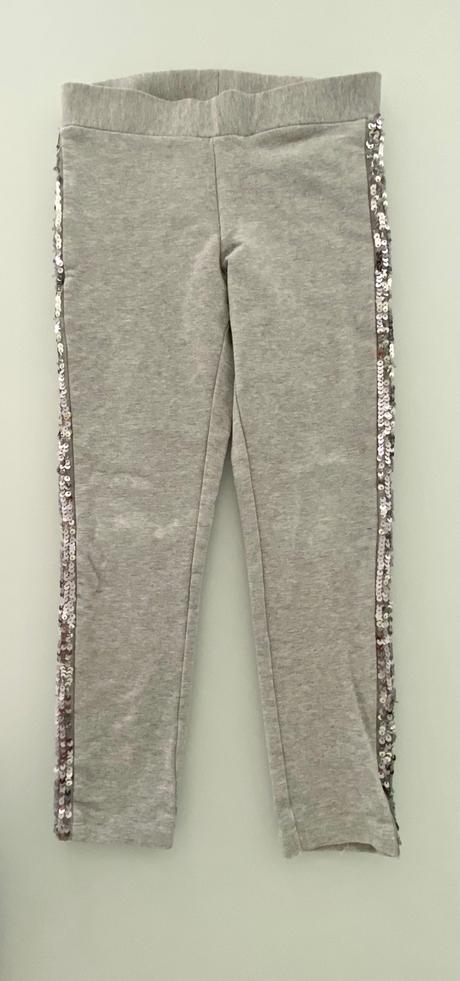 Benetton tepláky s trblietkavým lemom po boku, benetton,116