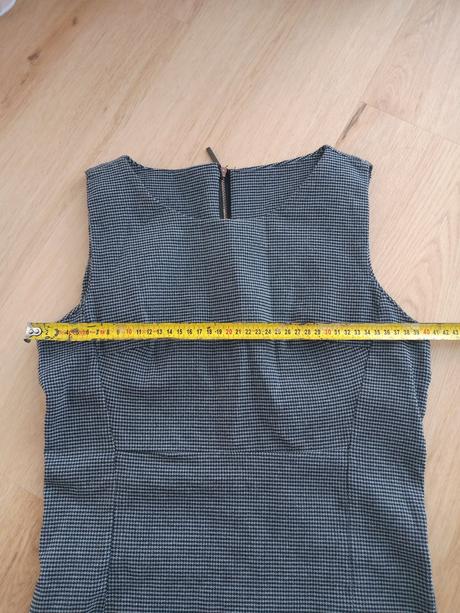 Kárované mini šaty, s