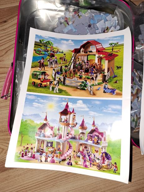 Puzzle playmobil 4v1 v plechovom kufríku, 