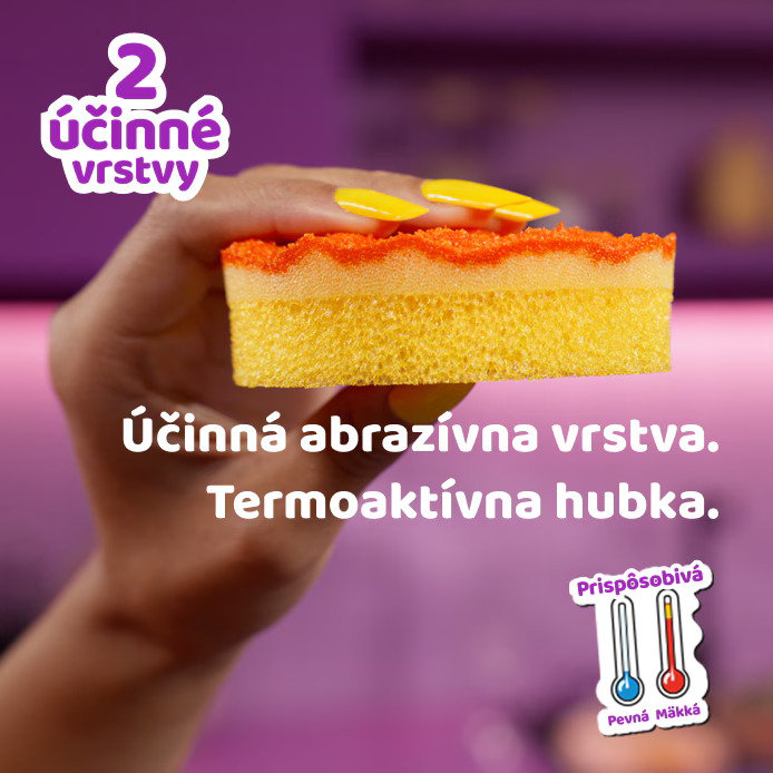 Vileda hubka PUNCH Orange
