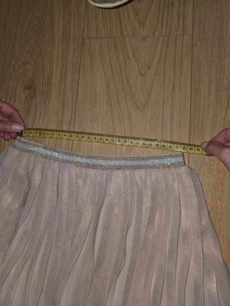 Mušelínová plisovaná sukňa 134/140, h&m,134