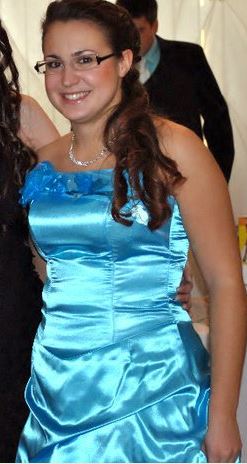 Dlhé modré spoločenské šaty 34-36-38, s