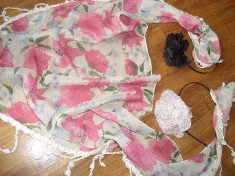 Šatka + čelenky 2ks, 