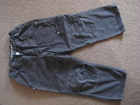 Tmavošedé nohavice 98/104, kenvelo,98