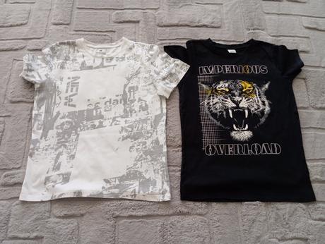 2 pack tričká, h&m,158