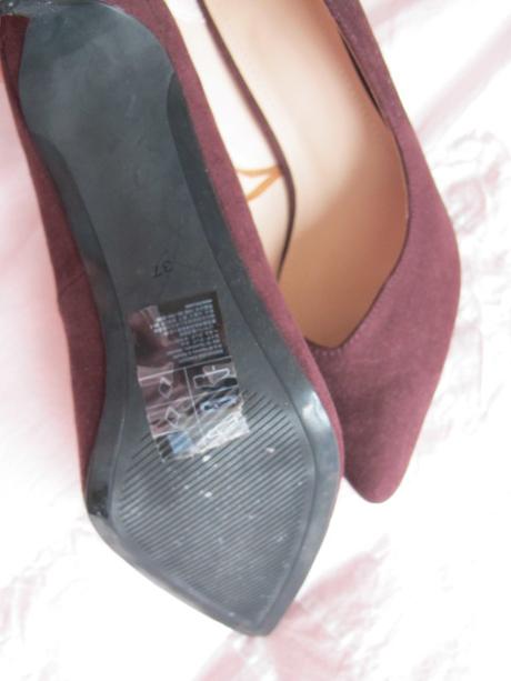 Hm bordové lodičky 37, h&m,37