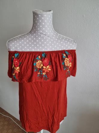 Červenohnedý elastický top atmosphere m, atmosphere,m