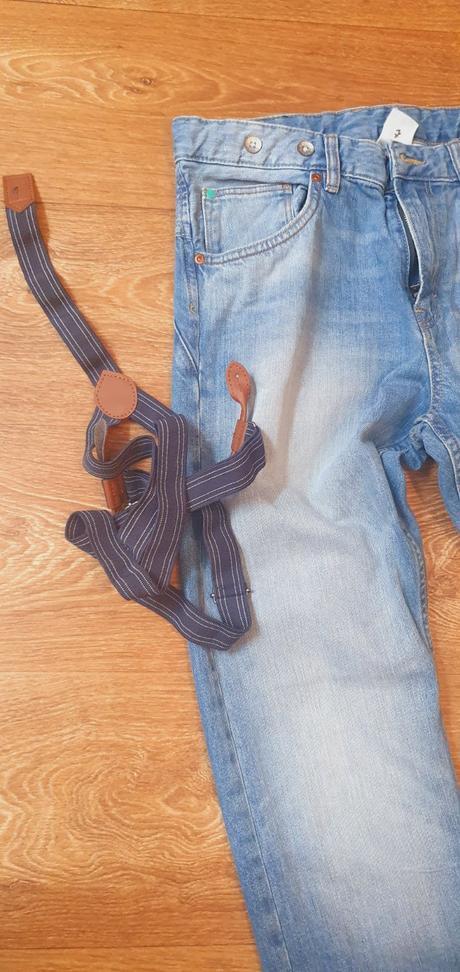 Super rifle s trakmi 1x oblečené, h&m,164