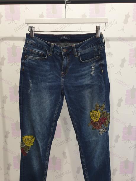 Zara rifle s výšivkou 36, zara,36