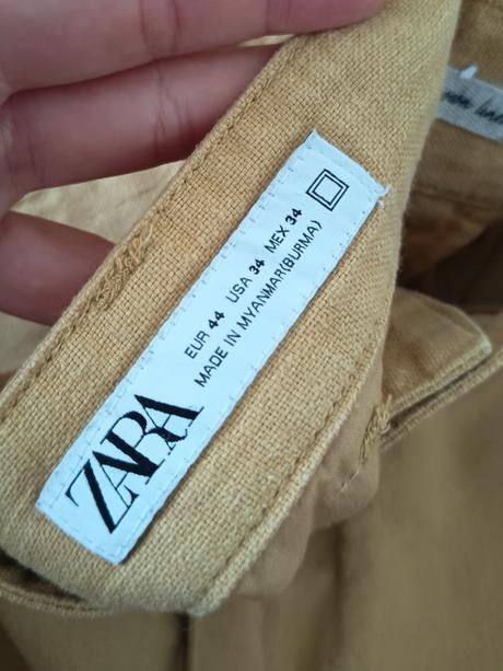Pieskové nohavice zara, zara,xxl