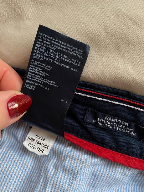 Nohavice hampton stretch slim chino, tommy hilfiger,s