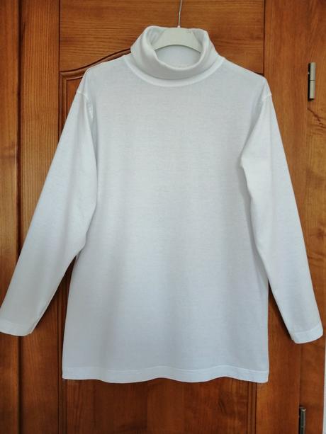 Biely bavlnený rolák, only,40