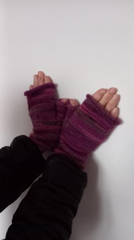 Ručné pletené rukavice bez prstekov 2., 