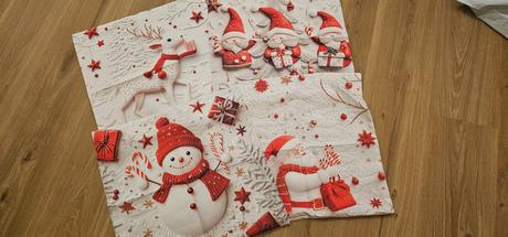 Červené vianočné obliečky 45x45cm, 