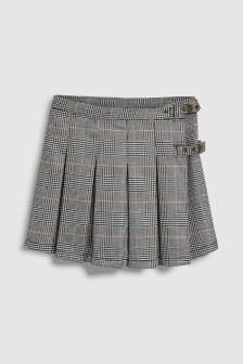 Bielo-čierna karovaná suknička nova, next,164