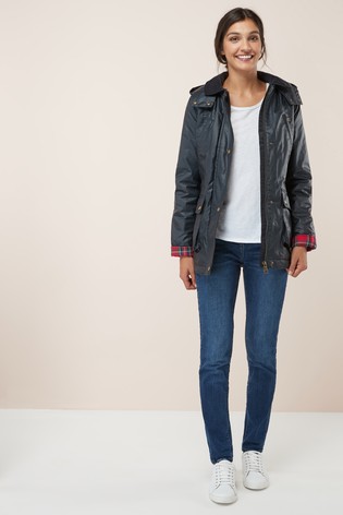 Pogumovaná modrá bunda, next,l