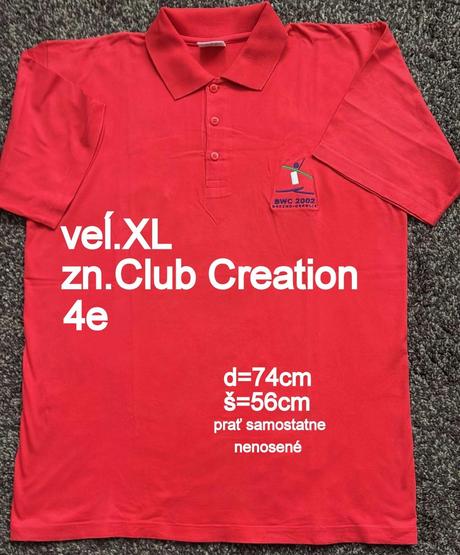 Pánska polokošeĺa veĺ.xl, zn. club creation, xl