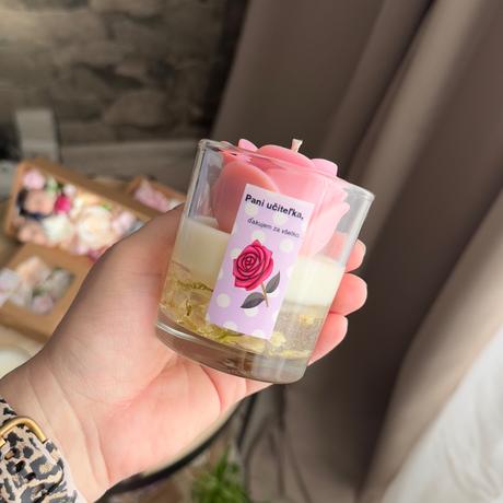 Sviečky zo sojoveho a geloveho vosku,