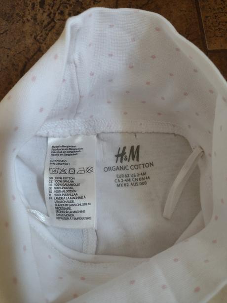 Bavlnené nohavice, h&m,62