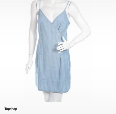 Pruhované zavinovacie šaty topshop, topshop,m