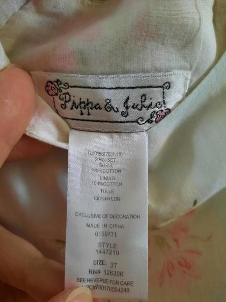 Romantické šaty pre malú princeznú, pippa & julie,104