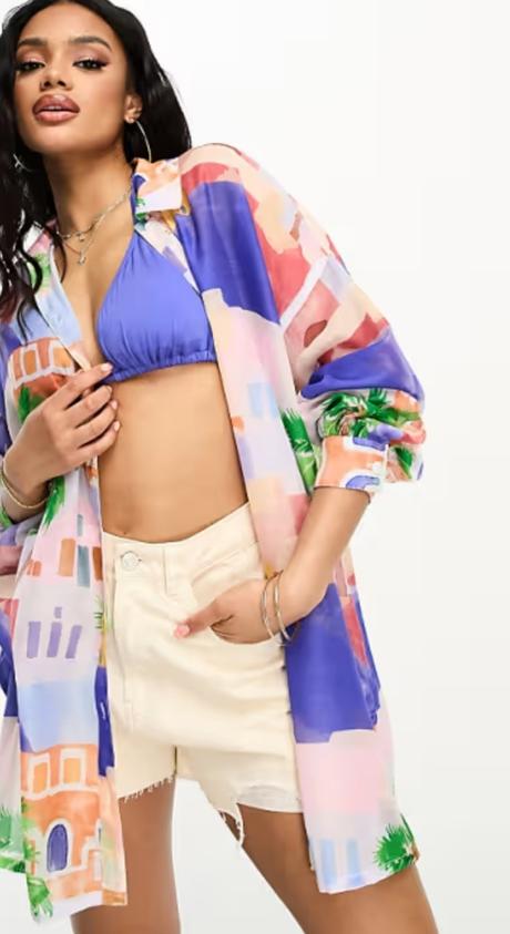 Asos raz oblecena dovolenkova kosela/minisaty s-xl, 