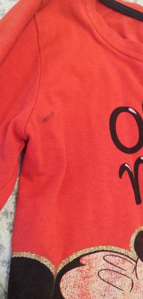 Červené mickey tričko, disney,128