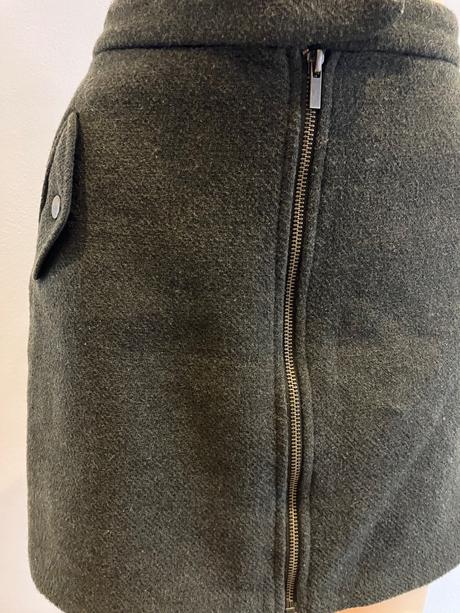 Dámska sukňa so zipsom zimná tmavozelená (40), new look,l