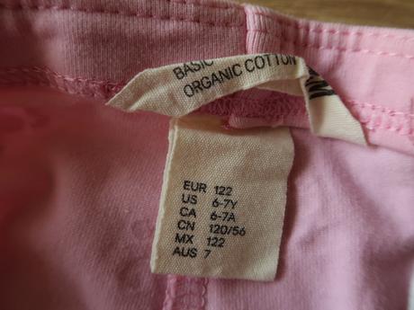 Legíny trojštvrťové h&m 122 (6-7r.) - top stav, h&m,122