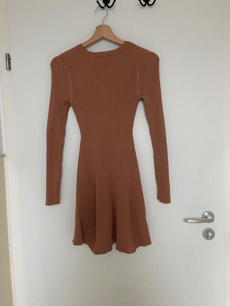 Hnedé svetrové šaty, primark,xs